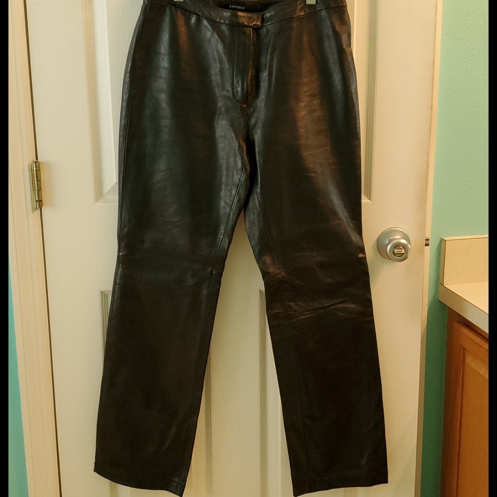 Express 100% leather motorcycle pants